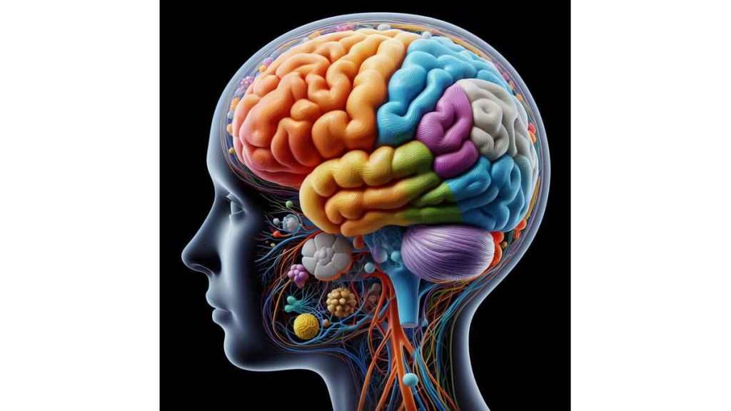 نمای اناتومی مغز و اعصاب سر