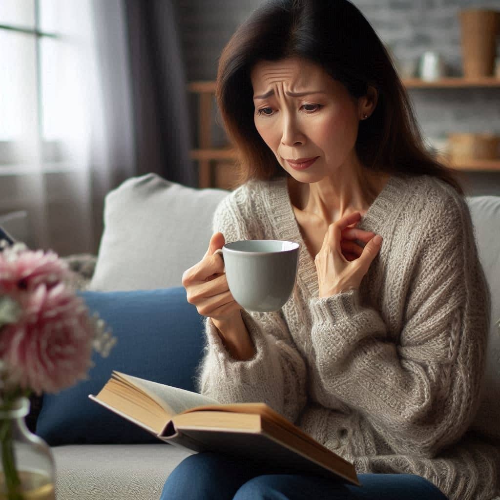 خانمی که بیماری پارکینسون دارد وناراحت وافسرده است