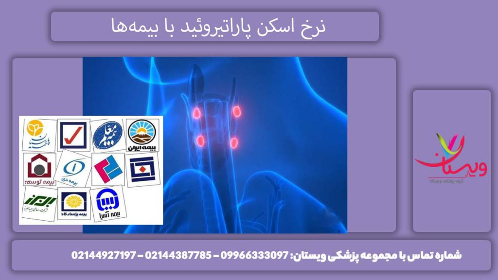 هزینه اسکن پاراتیروئید با بیمه‌های طرف قرارداد