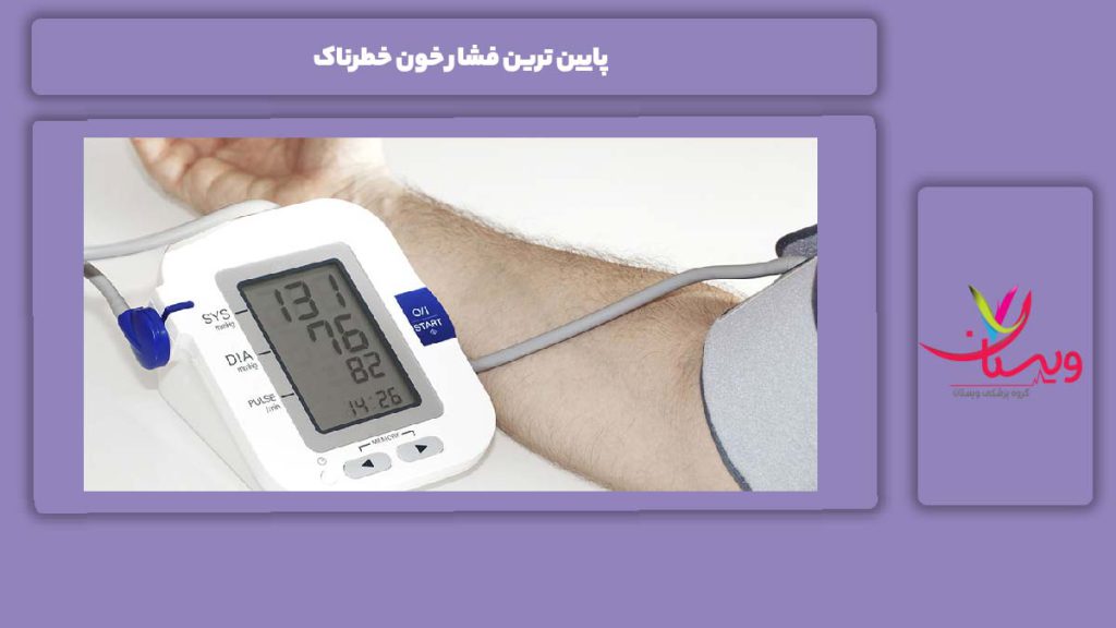 پایین ترین فشار خون خطرناک