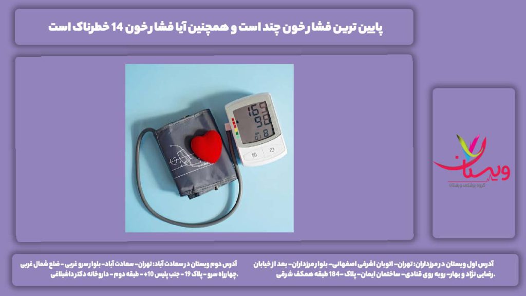 پایین ترین فشار خون چند است